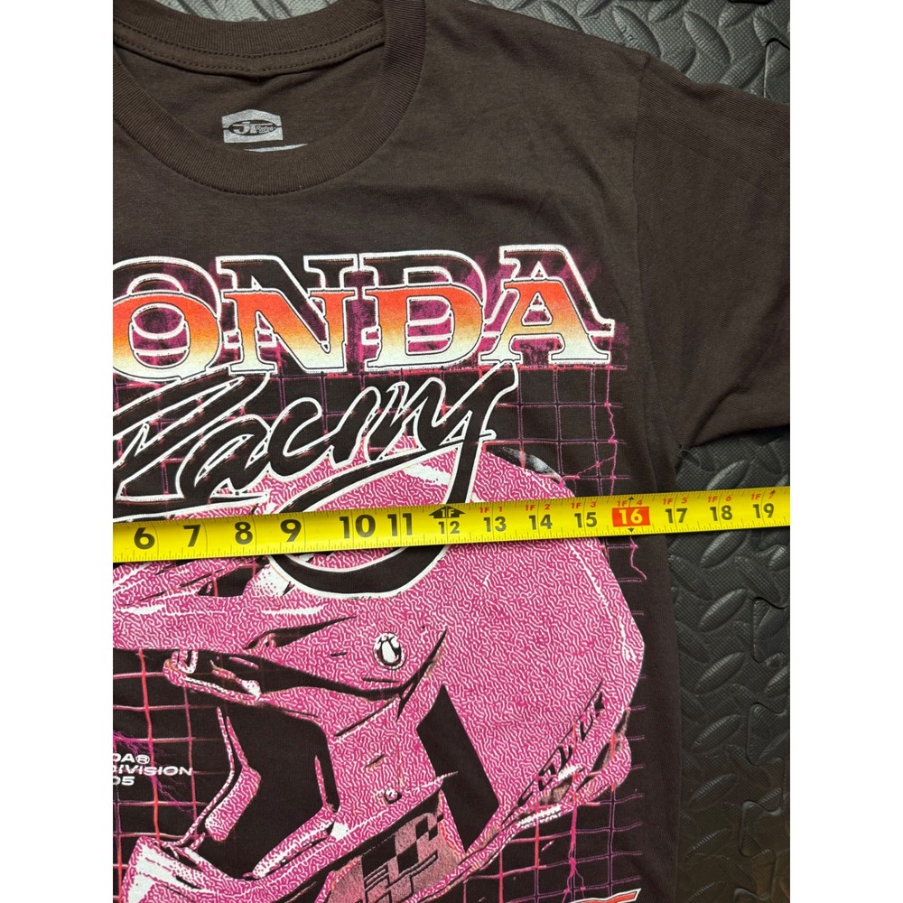Honda Racing Circuit Dreams T-Shirt JT Racing USA Brown Pink Motocross Mens S - Picture 5 of 7